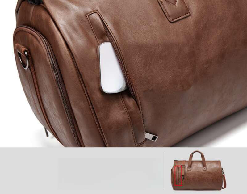 Wasserdicht, geeignet für den Reiseanzug-Organizer für Herren, formelle Umhängetasche zum Mitnehmen, Gepäcktasche mit großem Fassungsvermögen_voghion.com