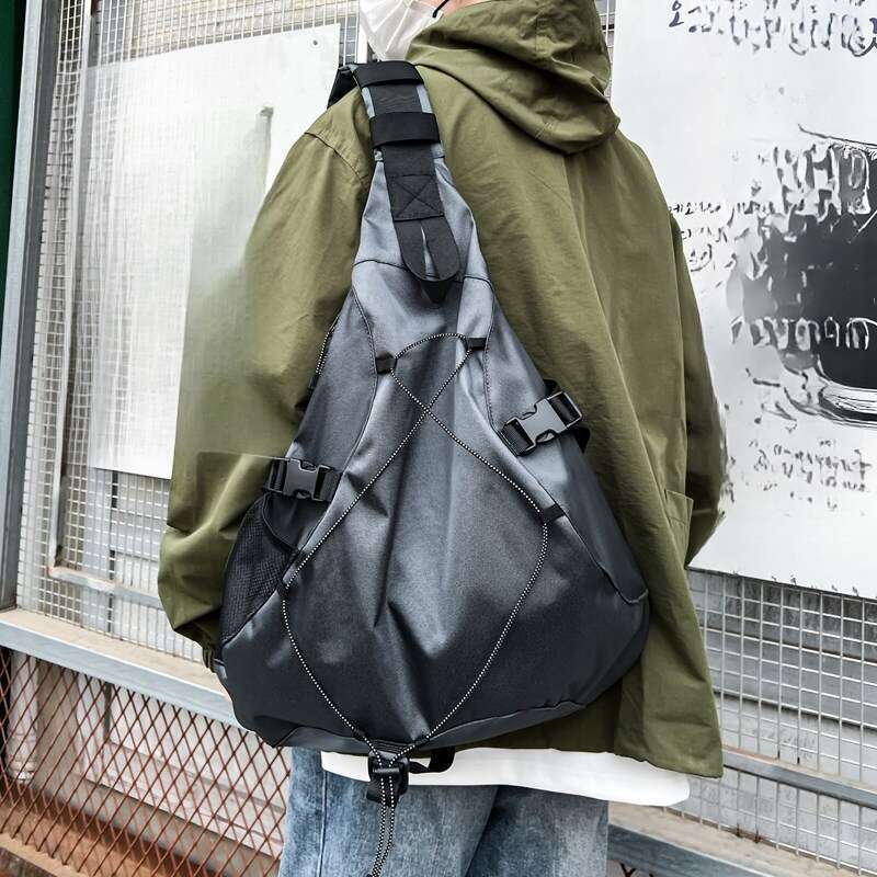 Borsa sportiva di grande capacità da uomo, borsa a tracolla personalizzata per studenti, marchio di tendenza_voghion.com