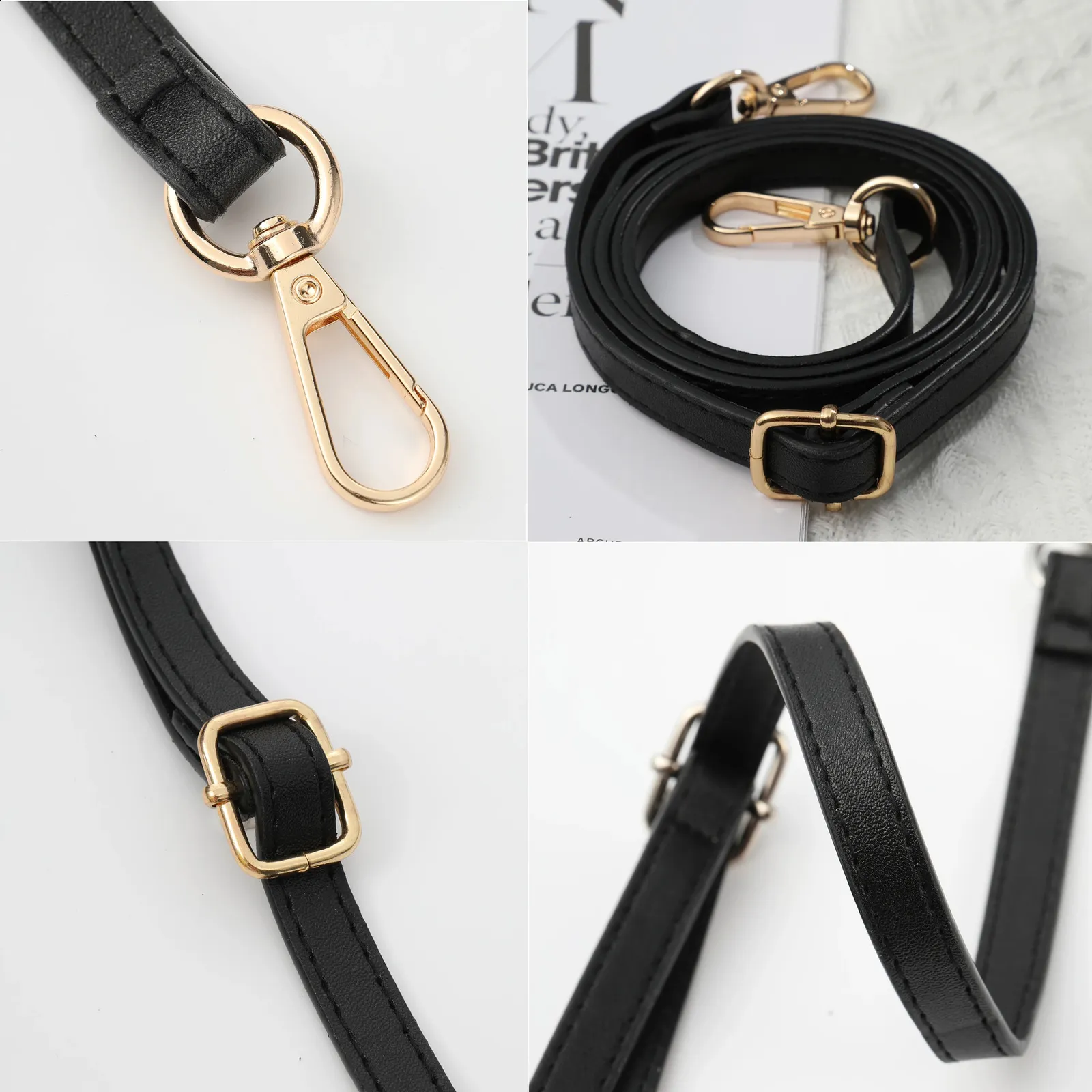 Accessori in pelle PU lunghi 125 cm per borse 1,2 cm di larghezza per borsa a tracolla tracolla di ricambio per borse 240821_voghion.com