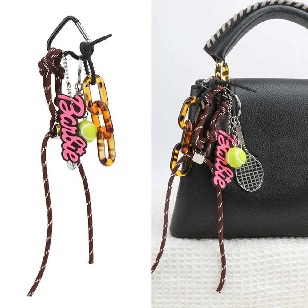 Porte-clés de sac à main en corde multi-usages, nouvelle conception de ceinture tissée à breloque colorée à la mode Y241121_voghion.com
