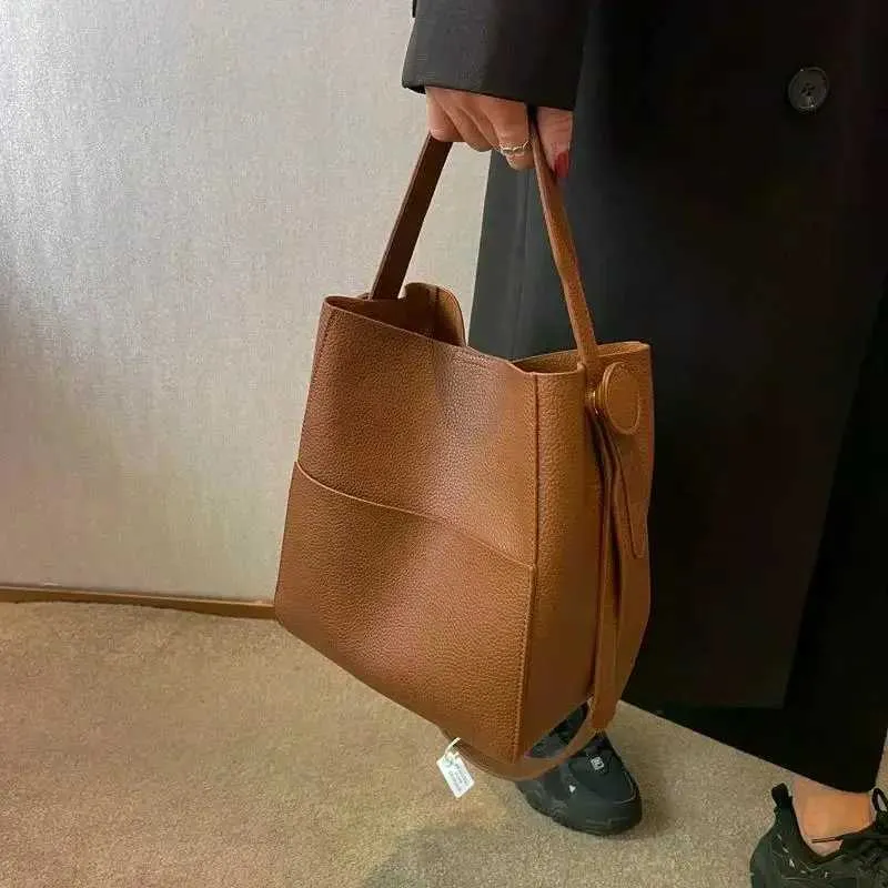 Borsa a secchiello da donna, tracolla piccola in pelle, tendenza stilista femminile, 2024, portafoglio e borsa a mano Y241121_voghion.com