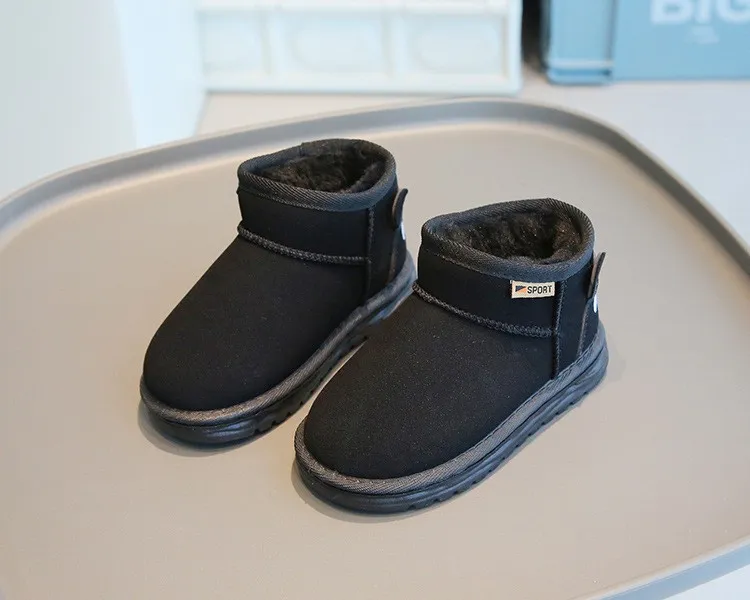 Kids Short Boots Boys Autumn Winter Children Girls Fashion Boot Littlesprouts Toddler Soft Comfortable Warm Snow Shoes_desvips.com