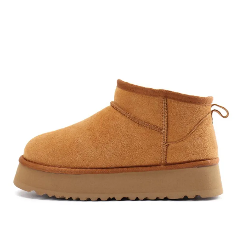 Boots Australia Designer Womens Girls Ankle Winter Snow Boot Slip-On fur Leather Ladies Booties Bailey Bow Chesut Black_voghion.com