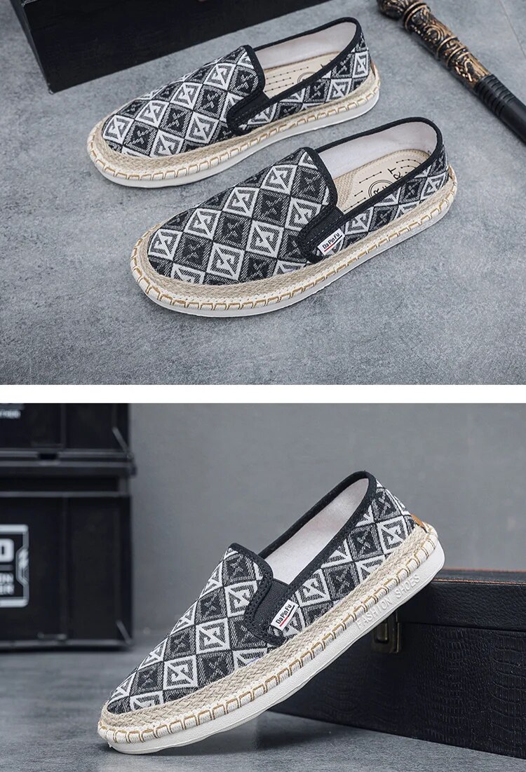 2024 Summer New One Step Old Beijing Cloth Trendy Linen Breathable Fisherman Men's Casual Shoes_voghion.com