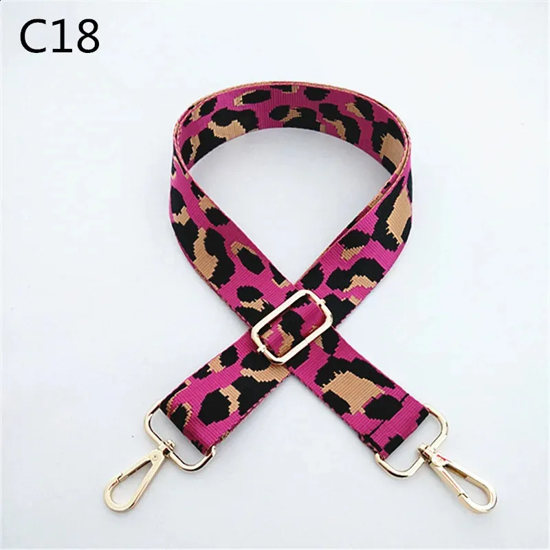 3.8cm Leopard Print Narrow Shoulder Strap Adjustable Womens Belts Replacement Bag Accessories 240805_voghion.com