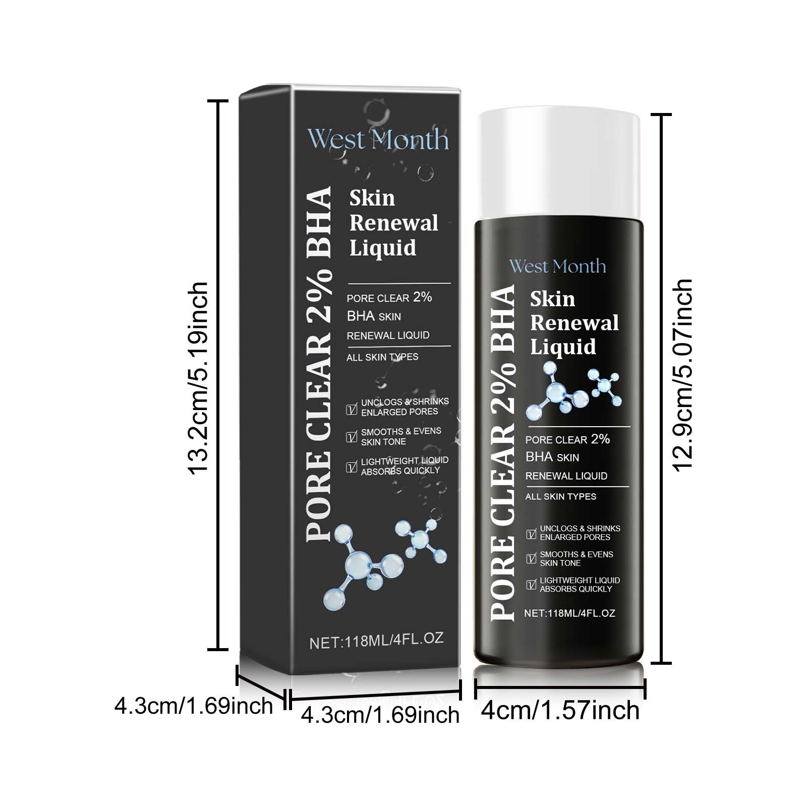 West&Month Salicylic Acid Acne Removing to fade marks, repair skin, mildly remove acne and moisturize essence_voghion.com