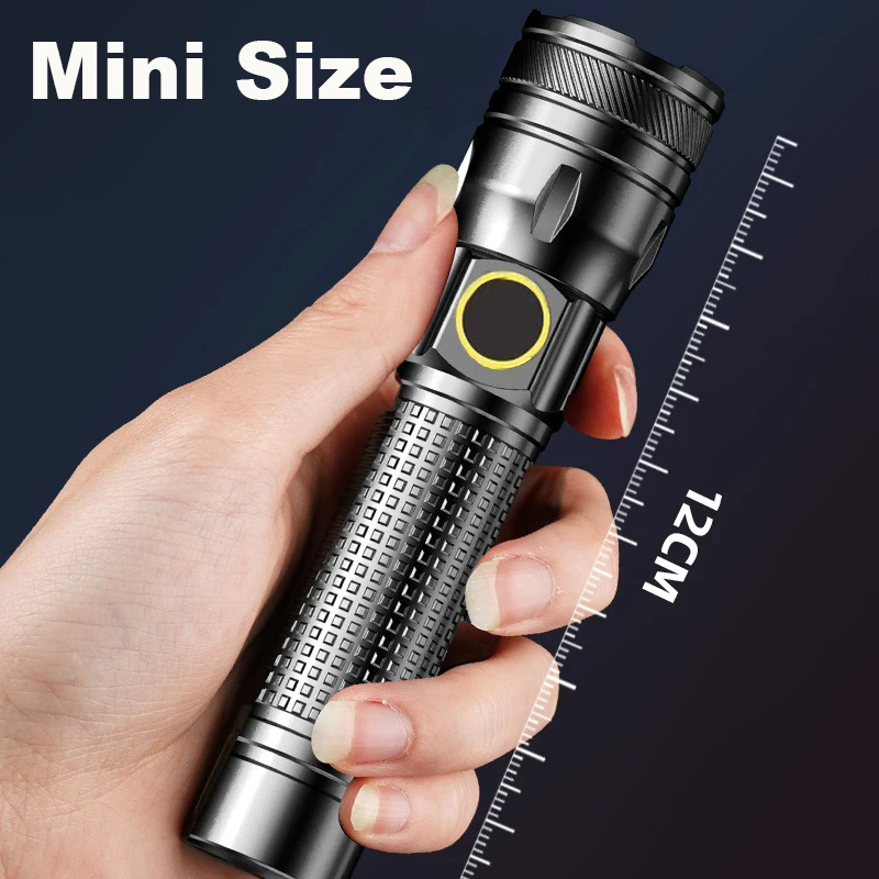 Led Tactical Flashlight Rechargeable Aluminum Torch For Camping_voghion.com