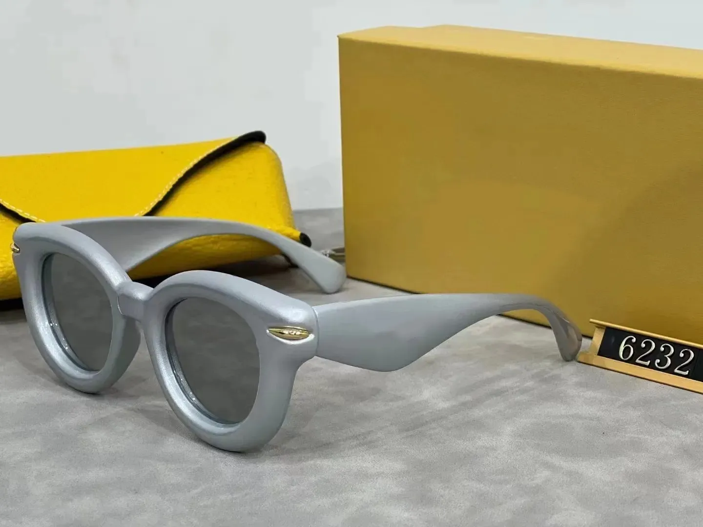 6232 Für Männer Frauen Herren Sonnenbrille Mode Sonnenbrille Retro Sonnenbrille Damen Runde Designer Sonnenbrille_voghion.com