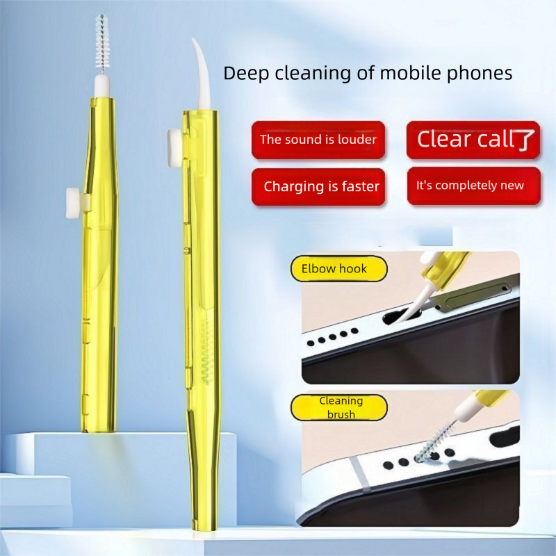 Phone Charging Port Cleaning Earpiece Removal Hole Dust Tail Plug Gap Earphone Speaker Brush