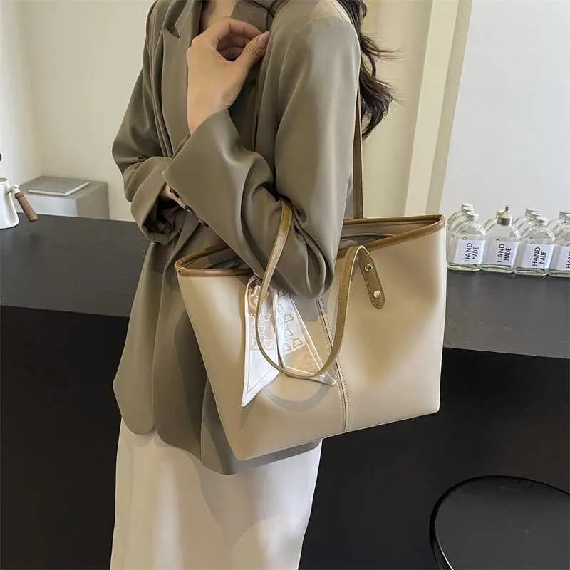 Foulard en soie à la mode pour femme, sac décontracté à grande fermeture éclair, sac de shopping quotidien Y241216_voghion.com