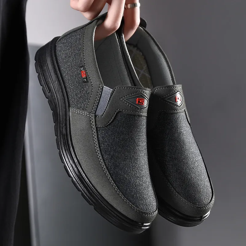 Lightweight Men Casual Breathable Canvas Loafers Slip-on Driving Shoes Wear-resistance Mens Sneakers ato Hombre_voghion.com