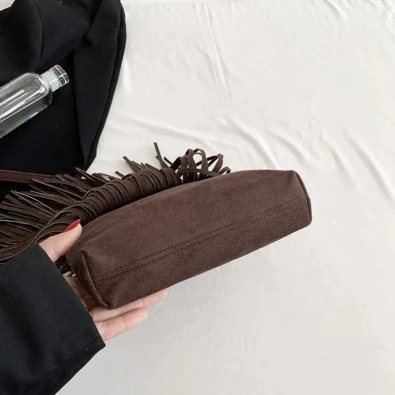 Damen Umhängetasche Mit Fransen Boho Schultertasche Set Leder_voghion.com