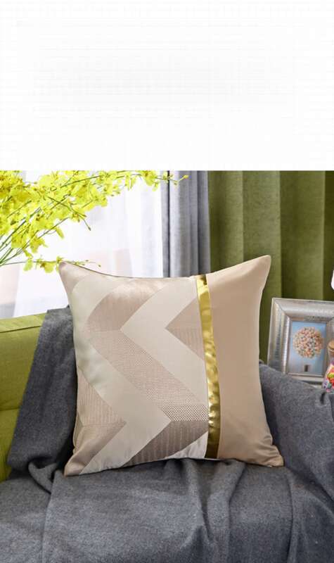 Home Geometric Pattern, High Precision Jacquard Pillowcase With Core_voghion.com