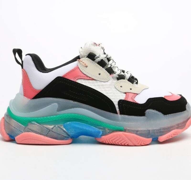 Platform Sneakers For Men Casual Shoes Paris Style White Shoes_voghion.com