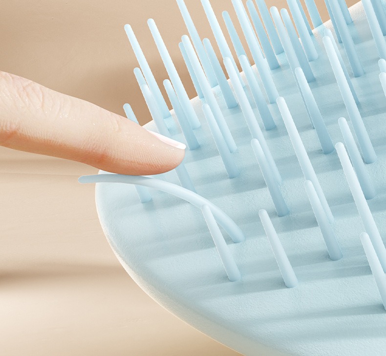 Shampooborstel voor hoofdhuidmassage voor vrouwen - Haarwasapparaat voor thuisgebruik voor diepe reiniging en verzorging onder de douche_voghion.com