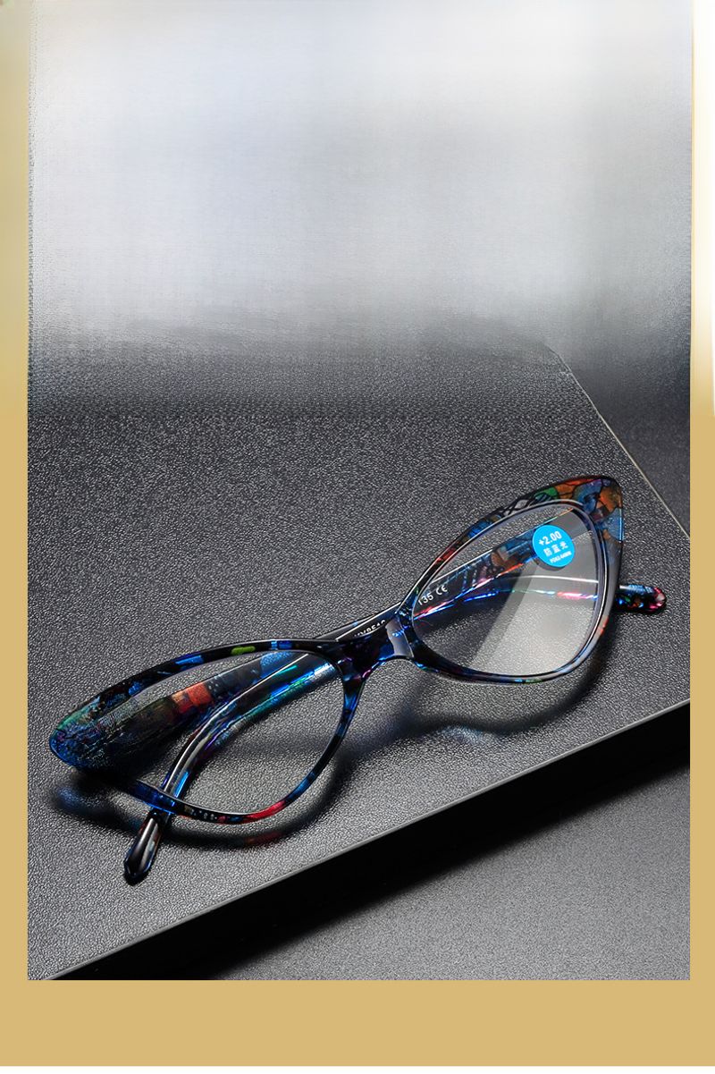 Kaiya Anti-blue Printed New Fashion Trend Women's Old Light Mirror Frame Manufacturers Wholesale Reading Glasses_voghion.com
