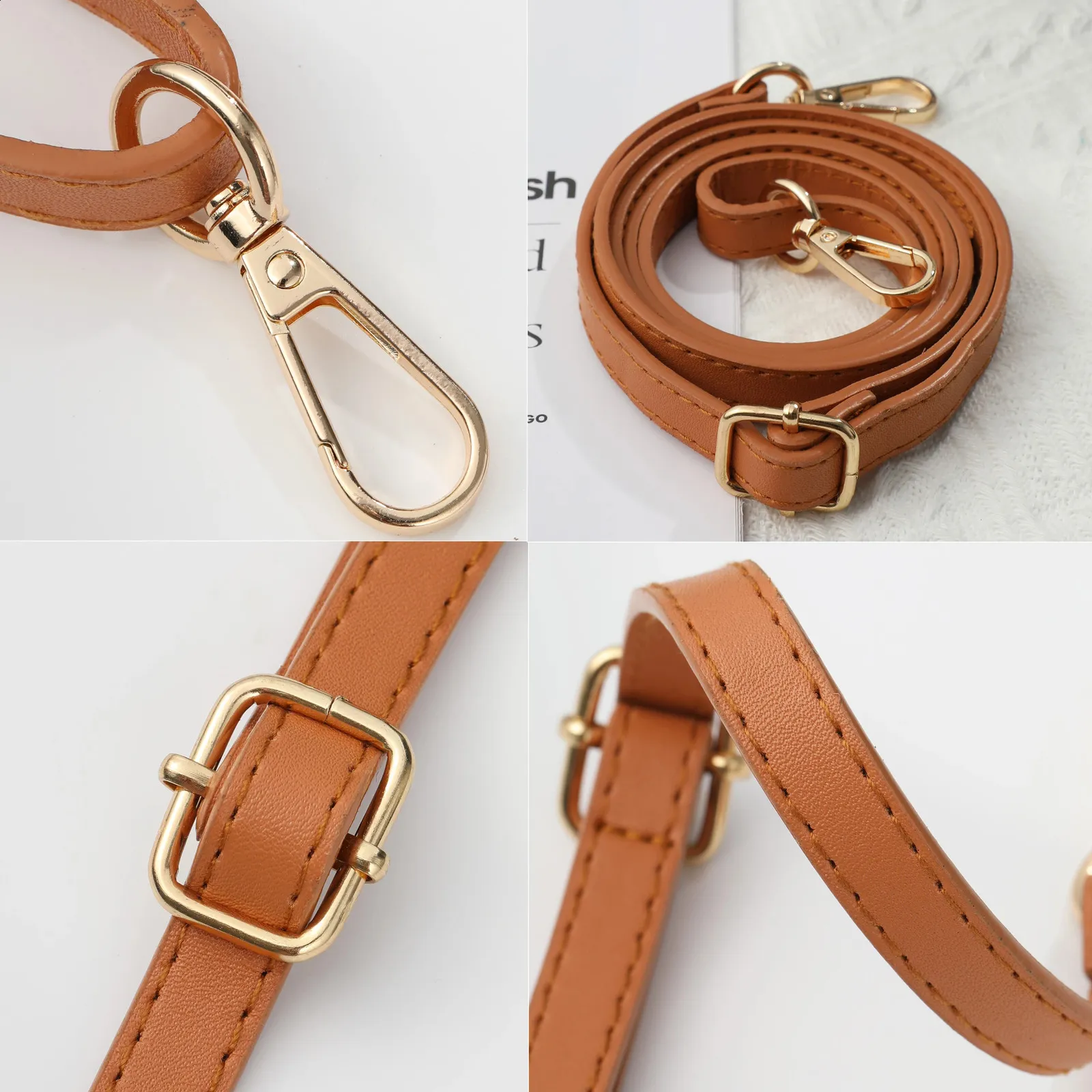 Accessori in pelle PU lunghi 125 cm per borse 1,2 cm di larghezza per borsa a tracolla tracolla di ricambio per borse 240821_voghion.com