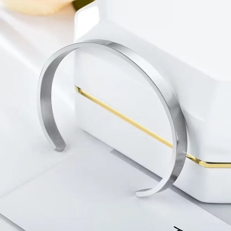 Bracciale rigido in acciaio inossidabile per donna e uomo_voghion.com