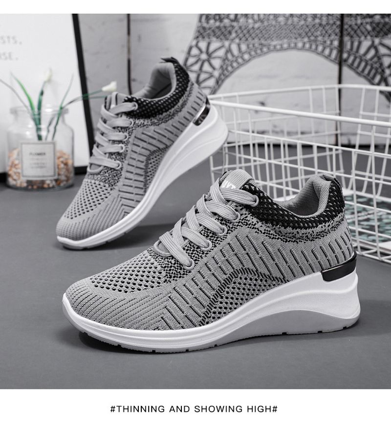 Women's Inner Height Increasing Sports Shoes For Daily Comfort_voghion.com