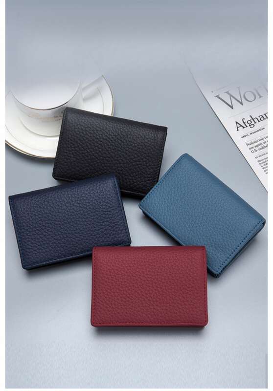 multifunctional Leisure Top Layer Cowhide Briefcase, Business Card Holder, Men And Women Creative Storage Wallet_voghion.com