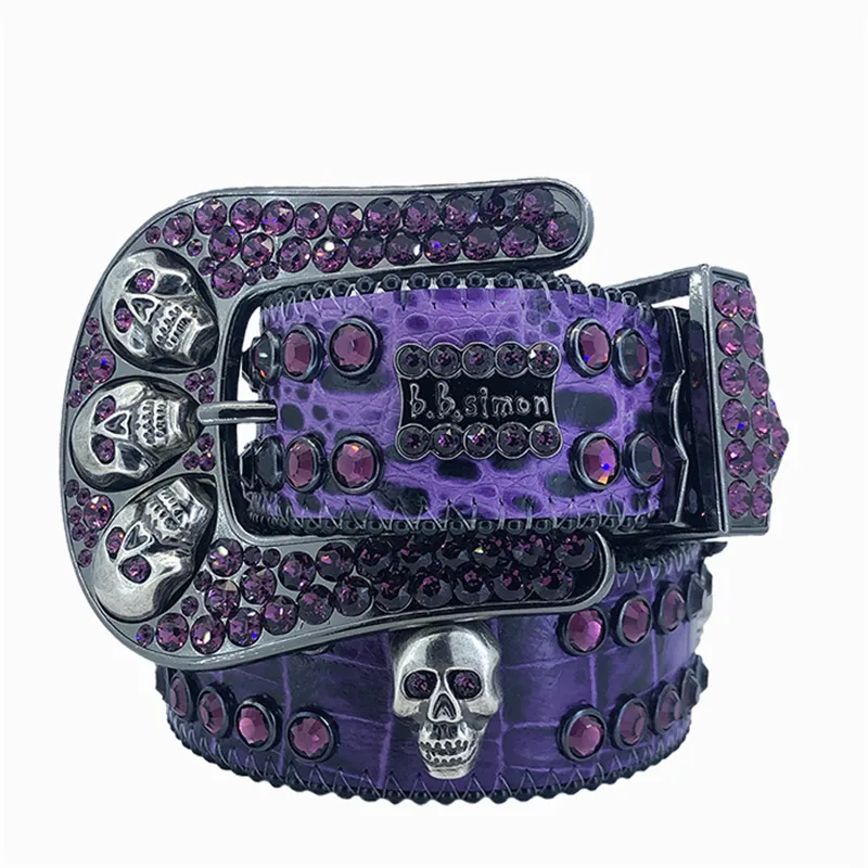 Rhinestone riem voor dames en heren western bling stijl_voghion.com