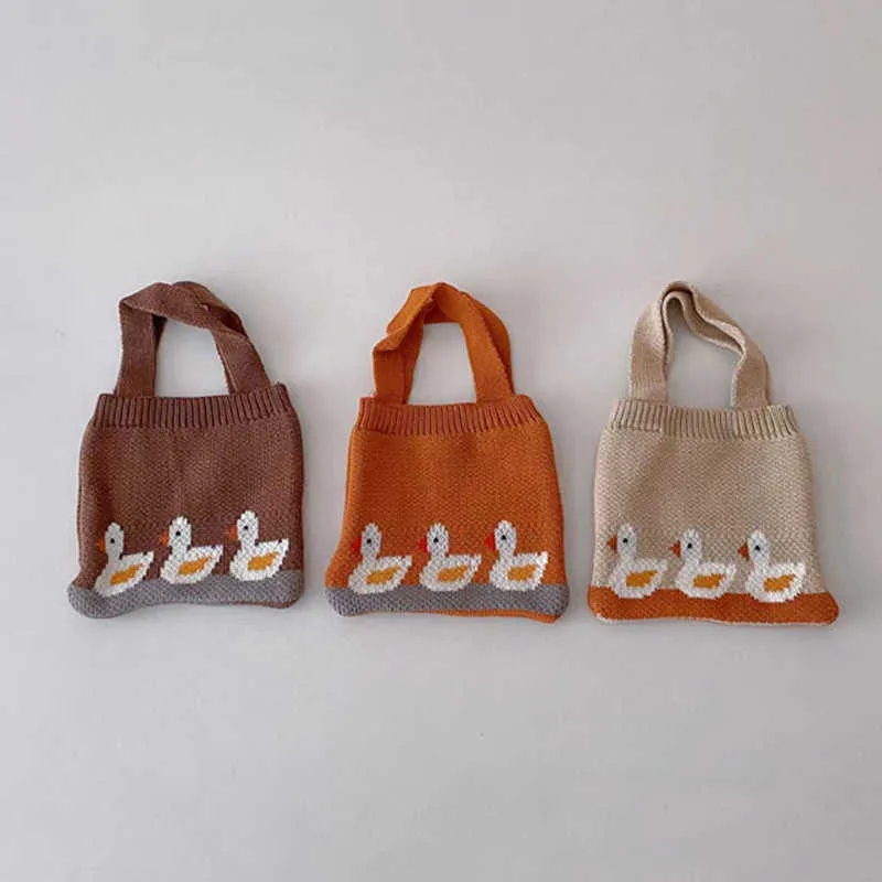 Backpacks Kids Handbags for Girls Duck Small Autumn Winter Children Bags Portable Handbag Coin Snacks Storage Bag Case_voghion.com