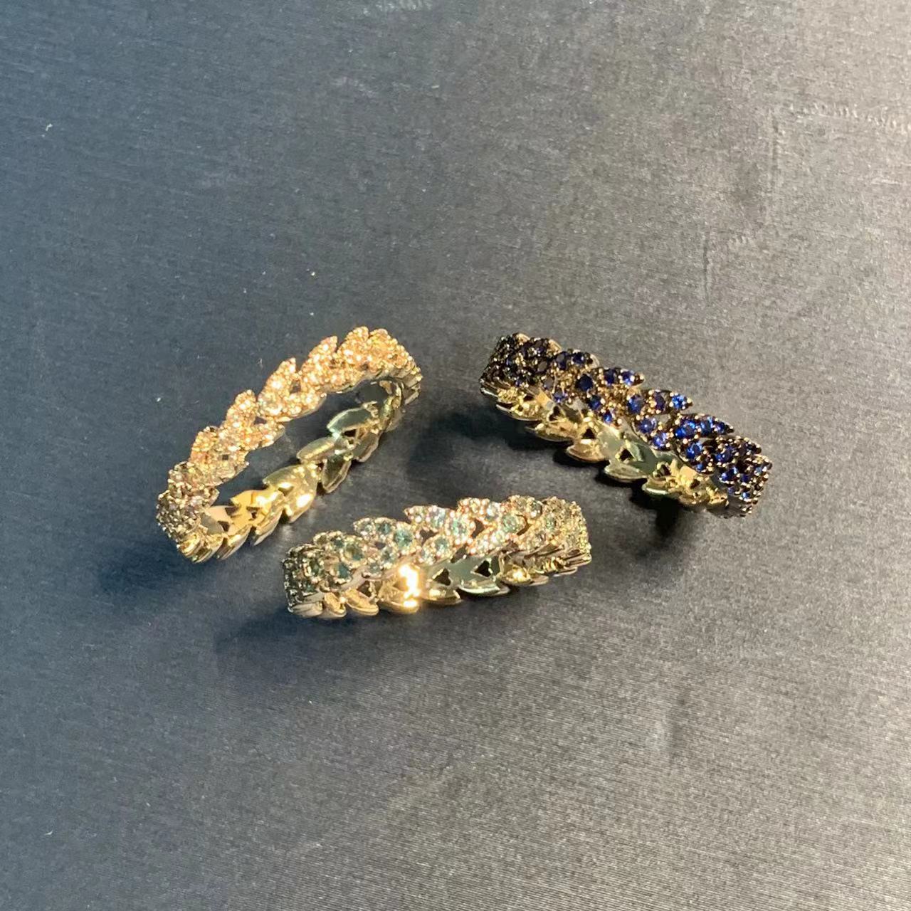 Bague en forme d'épi de blé de haute qualité, bijou tendance pour femme, bague charmante, cadeau de fiançailles ou de mariage._voghion.com