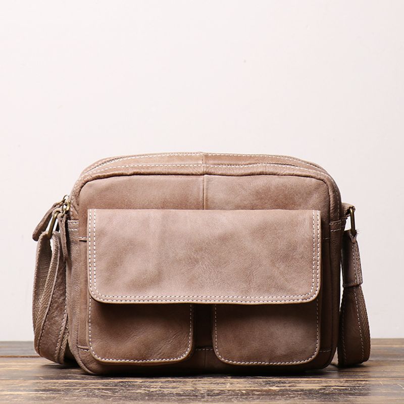 Sommer neue Herren Damen mattierte Leder Umhängetasche, und vielseitige, kleine quadratische Tasche, modische_voghion.com