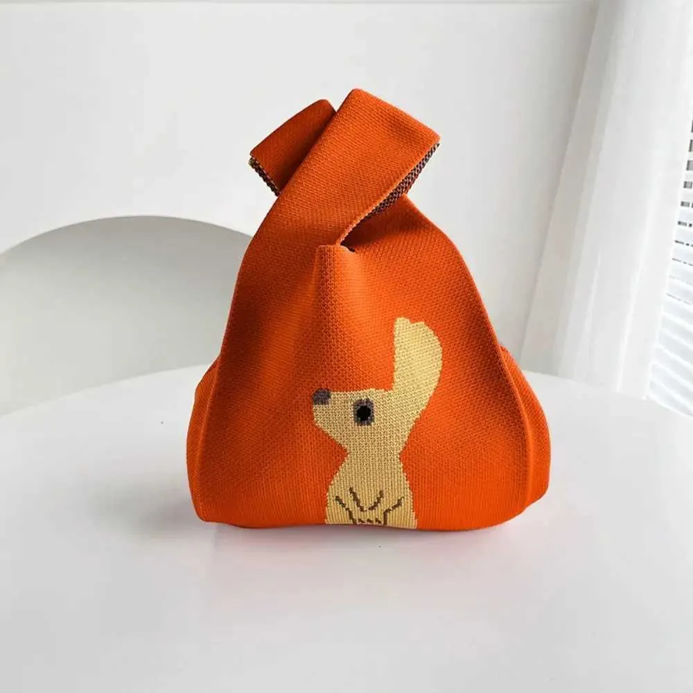 Sac à main tricoté à la main, mini nœud chaud, sac à main décontracté coloré, sac de courses réutilisable pour étudiant Y241106_voghion.com