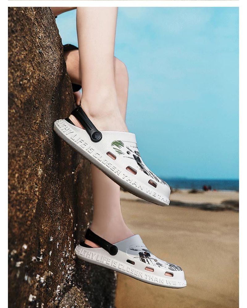 Hole Herren Freizeitreise, due paar Strandschuhe, Sandalen und Hausschuhe für den Außenbereich_voghion.com