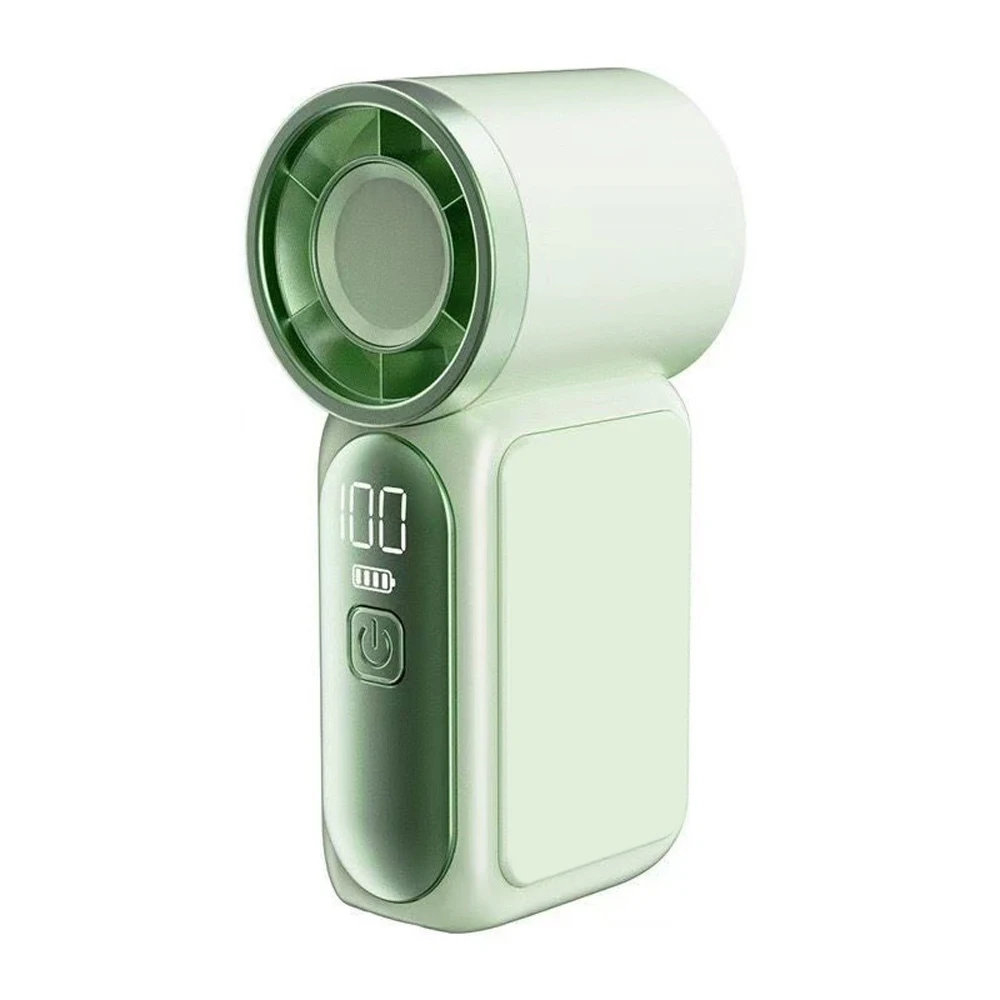 Handheld Mini Fan Usb Rechargeable Ultra-quiet With Digital Display_voghion.com