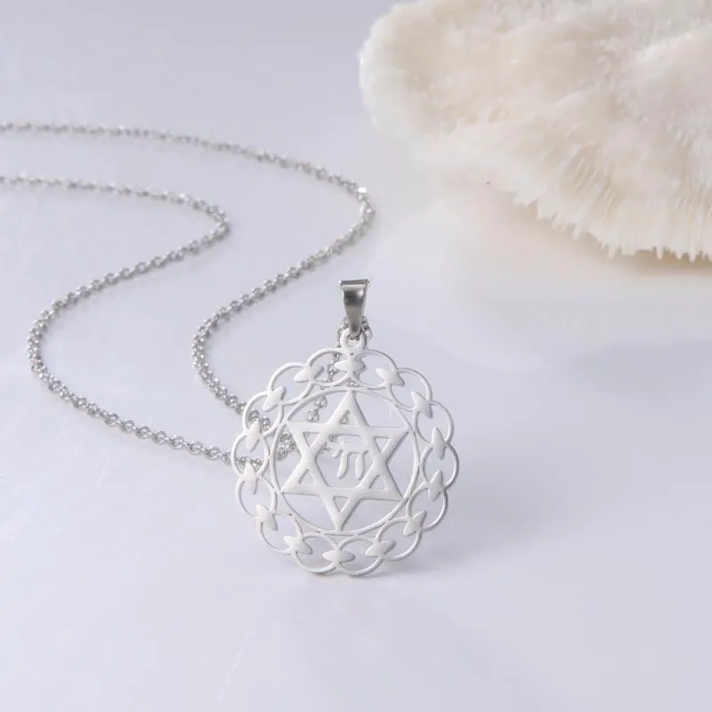 Pedat Necklaces Stailess Steel Petagram Me's Necklace Star Of David Wome Jewelry Weddig Gift For Mom Vitage_voghion.com