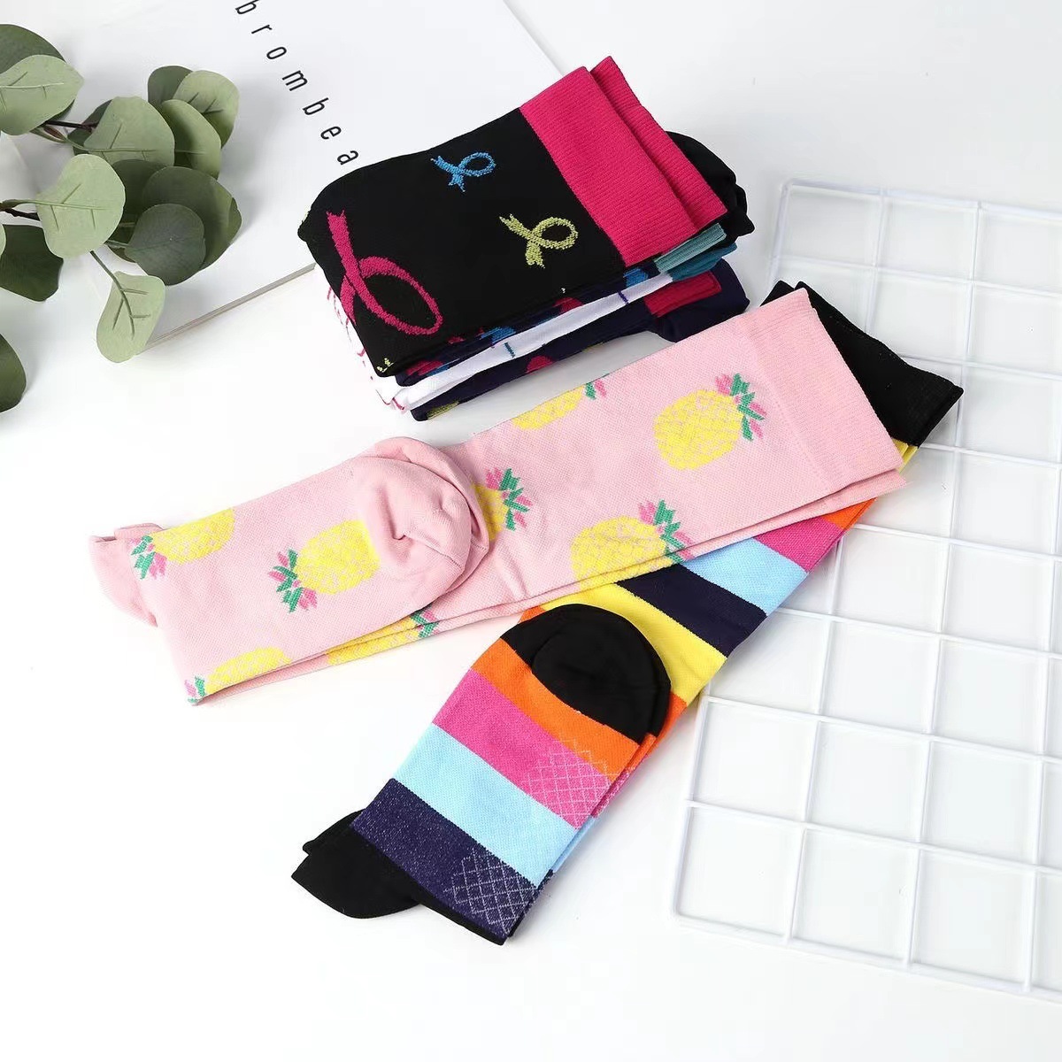 Women's Compression Calf Socks - 20-30mmHg Graduated Support For Running/Marathon (Slimming & Muscle Recovery)​_voghion.com