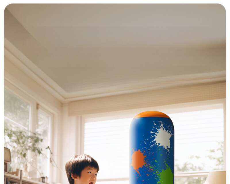 Children's Inflatable Column, Tumbler Sandbag, Sanda Taekwondo Household, Children's Fitness Exercise, Boxing Sandbag_voghion.com