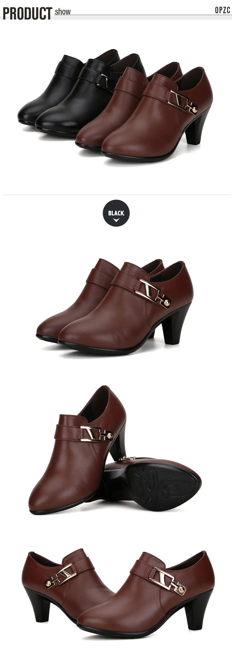 2025 spring genuine leather elegant spike heels office lady Business dress fashion big size women shoes EU36-41_voghion.com