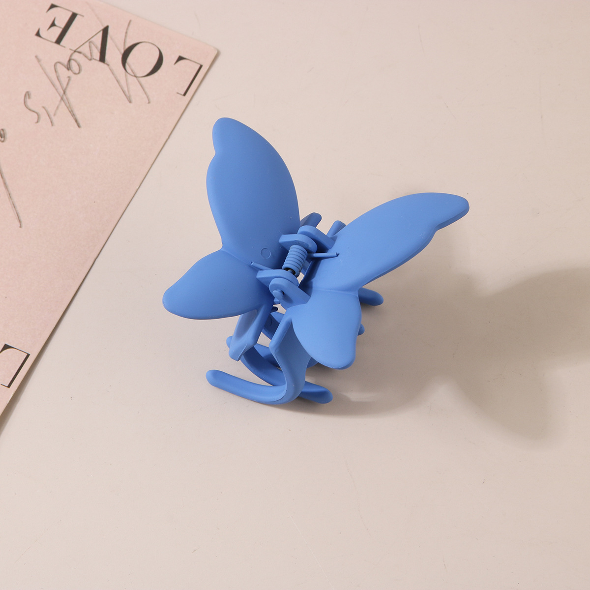 Schmetterlings-Haarklammer, Haarschmuck, mattierter Sprühfarbeneffekt, Persönlichkeit, modischer Hinterkopf-Haarklammer_voghion.com