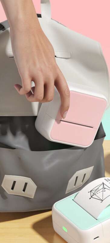 Student Mini Incorrect Question Printer Ink Free Wireless Connection Phone Chinese English Printing TypeC Charging_voghion.com
