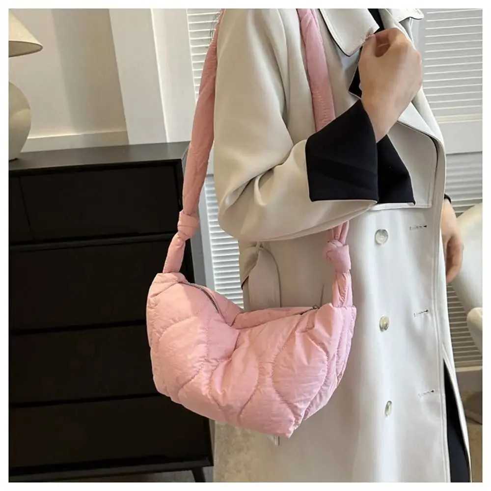 Gesteppte Umhängetasche Für Damen Große Puffy Schultertasche_voghion.com