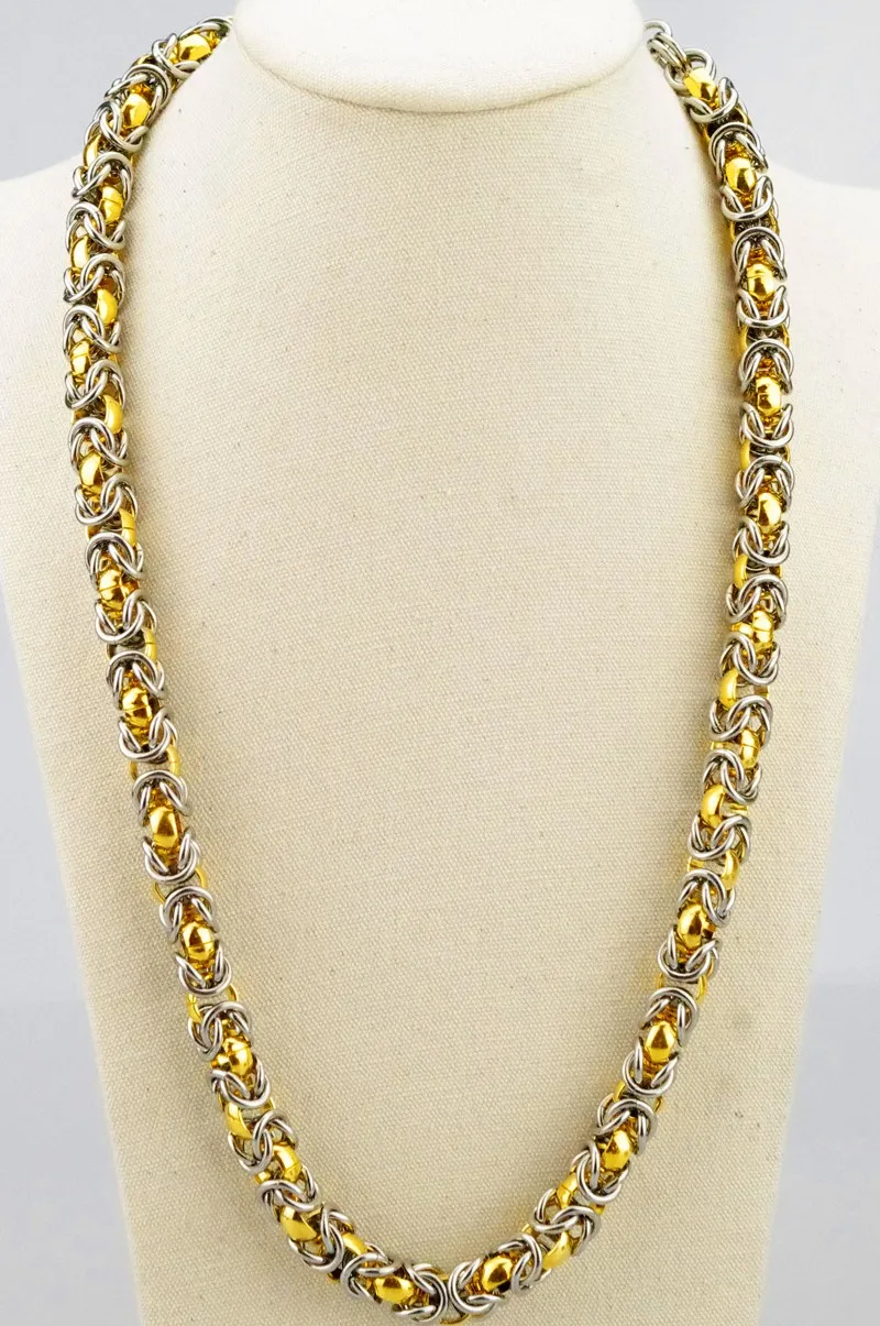 Ketten Reines Gold Silber Farbe Kette Halskette Mit Großen Rabatt Schmuck Für Frau Mann HZB043Chains Sidn22_voghion.com