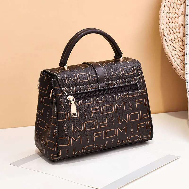 Vera pelle Texture 2025 Estate Nuovo, Rete Ben nota Borsa a tracolla stampata da donna, Piccola_voghion.com