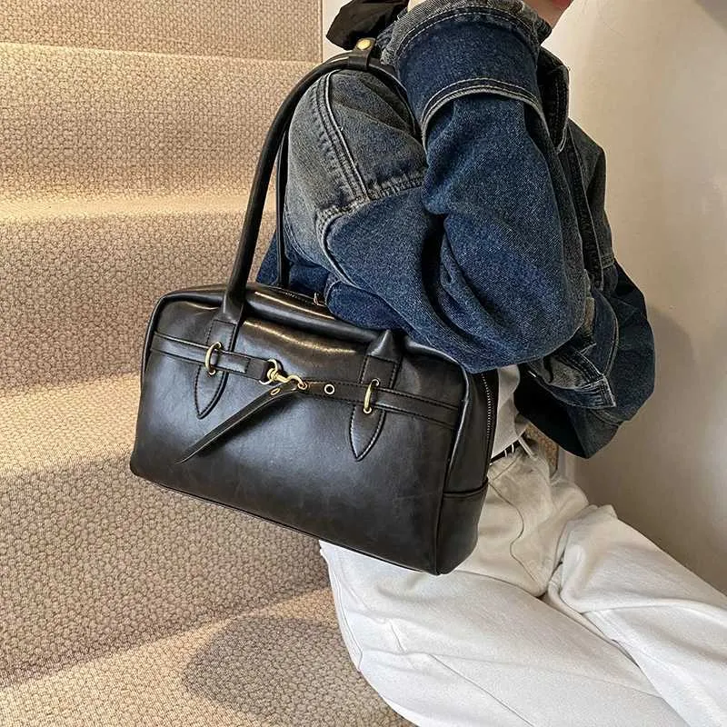 Pu lederen schoudertas dames koreaanse crossbody handtas stijl_voghion.com