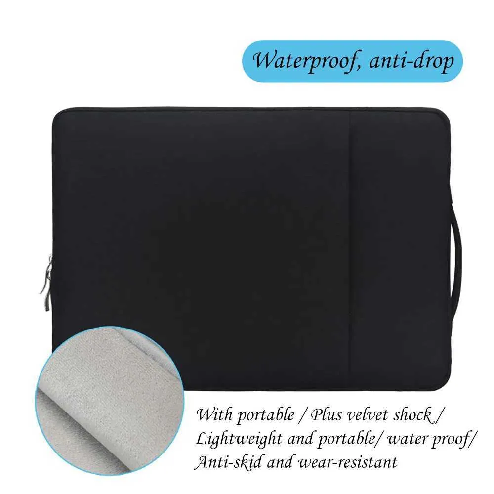 Laptop Sleeve 13.3 13.5 14 15.6 16with Handle Pocket Briefcase Waterproof HandBag Case for HP 11.6 12.5 FundaC24111_voghion.com