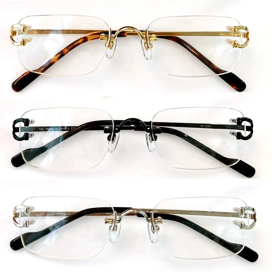 Business men women rimless glasses ultra-light frame high-quality details first-class quality optional customizable_voghion.com