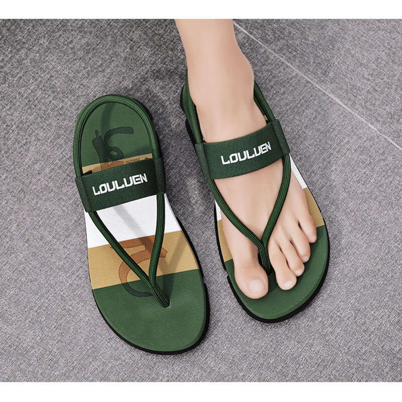 Sommersandalen Outdoor Casual Beach Schuhe Herren Dickbesohlte rutschfeste Hausschuhe_voghion.com