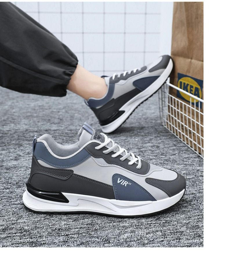 Baskets casual homme blanches plateforme outdoor confortables_voghion.com