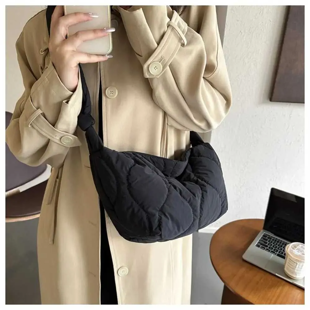 Gesteppte Umhängetasche Für Damen Große Puffy Schultertasche_voghion.com