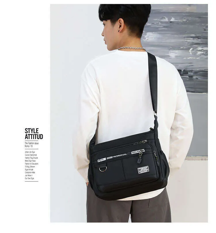 Wasserdichte Crossbody-umhängetasche Für Herren Mit Vielen Fächern_voghion.com