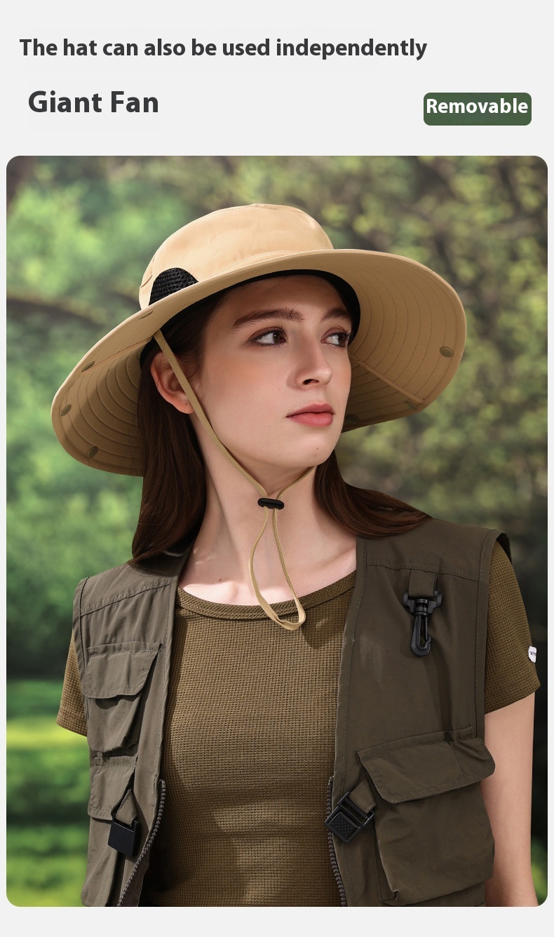 2024 Summer Outdoor Fisherman's Hat Big Brim Neck Protection Fishing Hat Mountaineering Breathable Sunshade and Sunscreen Hat_voghion.com