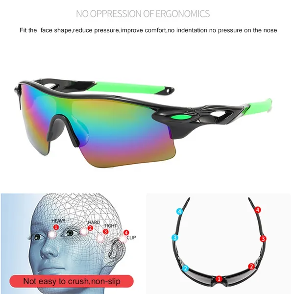 Bicycle Sunglasses; Windproof Cycling Goggles; UV Protection Eyewear Outdoor Sports MTB And Road Bike Accessories_voghion.com