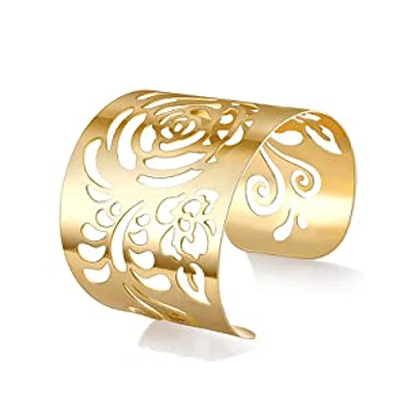Armreif Mode Legierung Runde Kette Charme Für Frauen Weibliche Gold & Silber Farbe Armbänder Schmuck_voghion.com